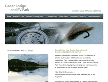 Tablet Screenshot of cedarlodgefun.com